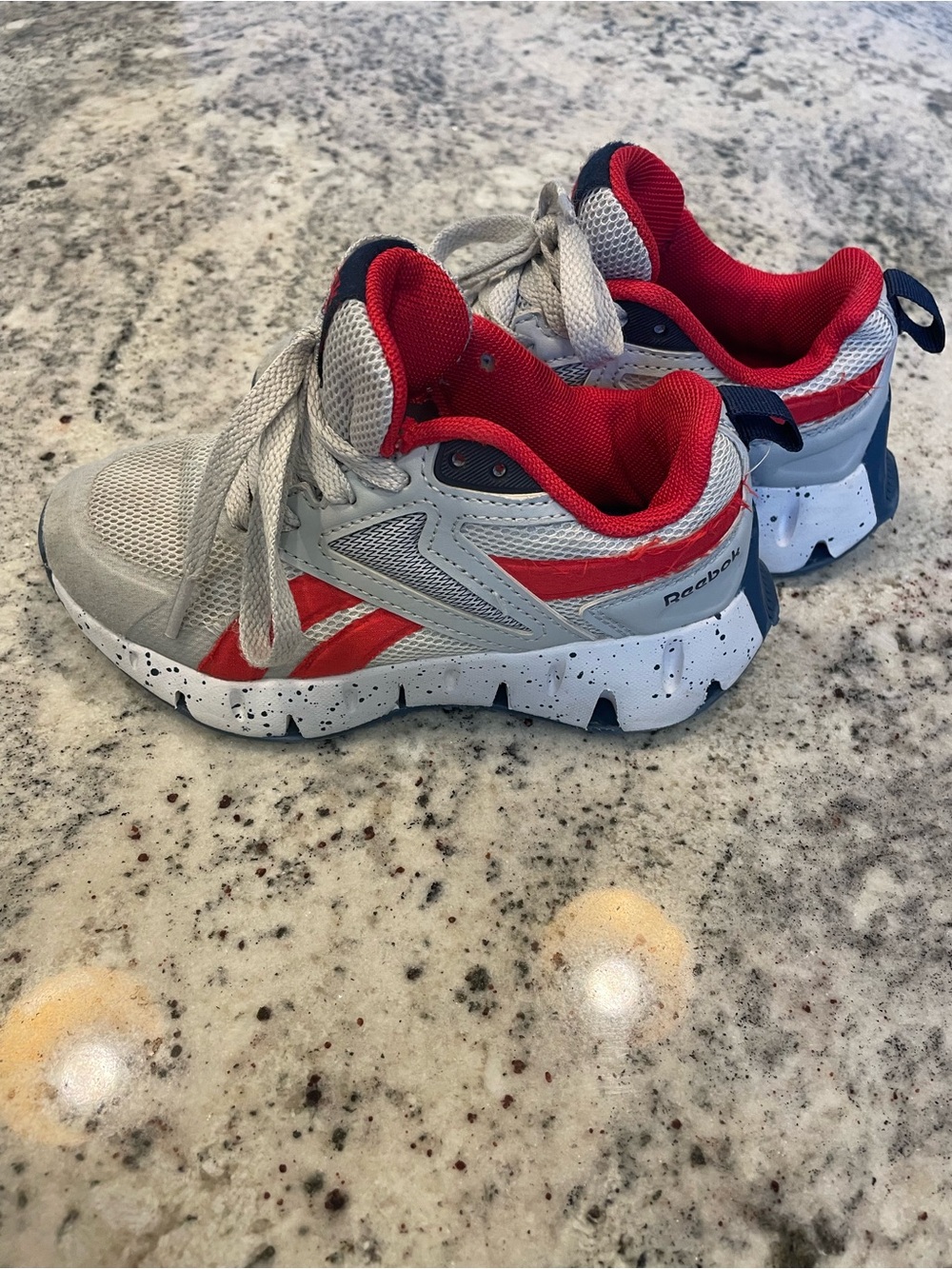 Reebok Kids Gray & Red Trail-Style Sneakers